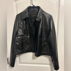 Banana Republic Women’s Cropped Leather Jacket